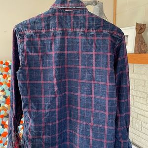 Faherity Reversible Indigo dyed Flannel